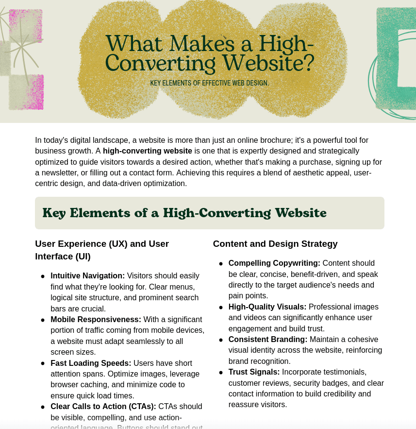 What Makes a High-Converting Website in 2026?